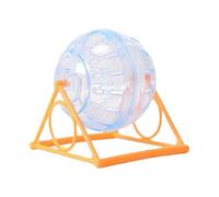 Gerbil Wheel, Clear Hamster Exercise Ball, PP Fun Chinchilla Toys, Cage Accessories to Reduce Boredom, Increase Activity, Interactive Play for Small Pets, 4.72 inches