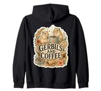 Gerbils And Coffee Cozy Morning Zip Hoodie