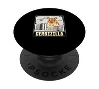 Gerbizilla Funny Gerbil Mouse For Gerbil Breeding Enthusiast PopSockets Adhesive PopGrip