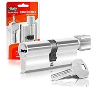 GERCAR Knob Cylinder Lock 45/45 Including 5 Keys Single Length 90 mm A:45 B:45 Set of 1