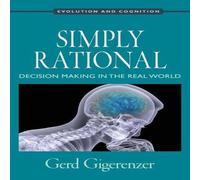 Gerd Gigerenzer Simply Rational: Decision Making in the Real World Hardcover Book Gerd Gigerenzer Multicolor