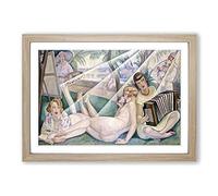 Gerda Wegener A Summers Day Framed Print | A2 Oak Framed Wall Art | Ready to Hang | Modern Nature Picture | Living Room Bedroom Lounge Office