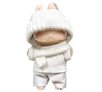 GerdfeiTawtab Clothes Fit for 17CM Doll, Fashion Doll Clothes Outfit Set Cute Theme Designer Toys Dress Accessories for Collector Fans Display (White Goggles)
