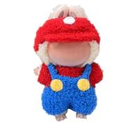 GerdfeiTawtab Clothes Fit for LABUBU Doll, Fashion Doll Clothes Outfit Set Cute Theme Designer Toys Dress Accessories for Collector Fans Display Case (Red Blue Set)