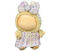 GerdfeiTawtab Clothes Fit for LABUBU Doll, Fashion Doll Clothes Outfit Set Cute Theme Designer Toys Dress Accessories for Collector Fans Display (Florid Pink)