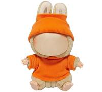 GerdfeiTawtab Clothes Fit for LABUBU Doll, Fashion Doll Clothes Outfit Set Cute Theme Designer Toys Dress Accessories for Collector Fans Display (H Orange Set)
