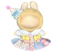 GerdfeiTawtab Clothes Fit for LABUBU Doll, Fashion Doll Clothes Outfit Set Cute Theme Designer Toys Dress Accessories for Collector Fans Display (Ice Cream)