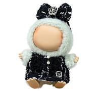 GerdfeiTawtab Clothes Fit for LABUBU Doll, Fashion Doll Clothes Outfit Set Cute Theme Designer Toys Dress Accessories for Collector Fans Display (Florid Black)