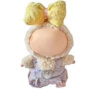 GerdfeiTawtab Clothes Fit for LABUBU Doll, Fashion Doll Clothes Outfit Set Cute Theme Designer Toys Dress Accessories for Collector Fans Display (M Purple Set)