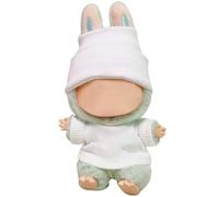 GerdfeiTawtab Clothes Fit for LABUBU Doll, Fashion Doll Clothes Outfit Set Cute Theme Designer Toys Dress Accessories for Collector Fans Display (D White Set)