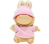 GerdfeiTawtab Clothes for LABUBU Plush Doll, Fashion Doll Clothes Outfit Set Cute Theme Designer Plush Toys Dress Accessories for Collector Fans Display (H Pink Set)
