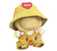 GerdfeiTawtab Clothes for LABUBU Plush Doll, Fashion Doll Clothes Outfit Set Cute Theme Designer Plush Toys Dress Accessories for Collector Fans Display (Yellow Cub)