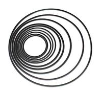 Gereiny 10pcs/Pack Mix Size 80-130mm Repair Belt Wear Resist Universal 1/1.5mm Diameter Round Rubber Belt