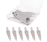 Gereiny 20pcs Metal Large Eye Needle Threaders Embroidery Cross Stitch Threading Tools Silver