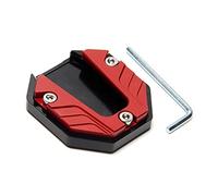 Gereiny Aluminum Alloy Motorcycle Bike Kickstand Extender Foot Side Stand Extension Foot Pad Support Plate Motorbike Accessories Red