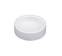 Gereiny White Ceramic Reptile Round Feed Bowl Worm Dish Pet Bowls Mini Food Water Anti-E White