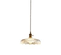 Gerenecic Vintage Glass Chandelier for Dining Room, Bedroom, Kitchen Island, and Living Room - Adjustable Height Interior Lighting Fixture