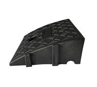 Gereton Rubber Curb Ramps Heavy Duty Plastic Threshold Ramp Anti-Slip Kerb Ramps Portable Lightweight Slope Pad Kerb Ramps for Car Trailer Truck Bike Motorcycle, Black 25×27×11cm