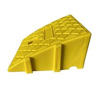 Gereton Rubber Curb Ramps Heavy Duty Plastic Threshold Ramp Anti-Slip Kerb Ramps Portable Lightweight Slope Pad Kerb Ramps for Car Trailer Truck Bike Motorcycle, 25×27×11cm