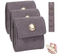 Gerhua 3 PCS Mini Travel Jewelry Bag,Jewellery Rolls for Travelling Small,Mini Jewelry Travel Pouch With Buckle,Portable Travel Jewellery Bags Organiser,Travel Jeweller/y Organiser(Gray)