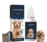 Gerhua Pet Eye Drops,Lubricating Eye Drops for Pet Dry Eyes,Dog Cat Eye Drops,Dog Eye Cleaner Solution,Tear Stain Remover for Dogs Eyes,Mild Pet Eye Cleaner Essence,Relieve Pet Eyes Itching