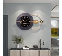GERHWASH Large Wall Clock XXL, 80 x 38 cm Vintage Silent Sweep Second Digital Wall Clock for Kitchen Bedroom Office