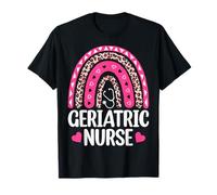 Geriatric Nurse Boho Rainbow Hospital Staff Geriatric RN T-Shirt