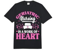 Geriatric Nurse is a Work of Heart Nurse Week Geriatric RN Comfort Colors Adult Heavyweight T-Shirt