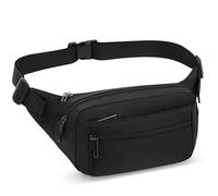 GERIINEER Bumbag Fanny Pack for Women Men Waterproof Waist Pack with 5 Zipped Pockets Bum Waist Bag for Dog Walking Climbing Hiking Travel Outdoor Sport