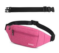 GERIINEER Bumbags Waist Fanny Pack for Women Ladies Men Waterproof Unisex Bum Bag with 30cm Extended Belt and Headphone Jack for Dog Walking Running Traveling Cycling Hiking Outdoor Sport