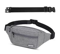 GERIINEER Bumbags Waist Fanny Pack for Women Ladies Men Waterproof Unisex Bum Bag with 30cm Extended Belt and Headphone Jack for Dog Walking Running Traveling Cycling Hiking Outdoor Sport