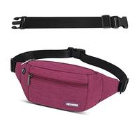 GERIINEER Bumbags Waist Fanny Pack for Women Ladies Men Waterproof Unisex Bum Bag with 30cm Extended Belt and Headphone Jack for Dog Walking Running Traveling Cycling Hiking Outdoor Sport