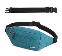GERIINEER Bumbags Waist Fanny Pack for Women Ladies Men Waterproof Unisex Bum Bag with 30cm Extended Belt and Headphone Jack for Dog Walking Running Traveling Cycling Hiking Outdoor Sport