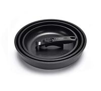 GERLACH SMART FRYPANS SET 4-PIECE 20/24/28 FRYING PANS, PAN SET REMOVABLE HANDLE