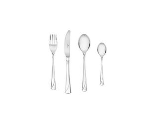 Gerlach G01-058CP-ZEST-24PU-S1S1-01 Flatware Serving Set with 24 Pieces Valor Box and shine-G01-058CP-ZEST-24PU-S1S1-01, Stainless Steel, Silver