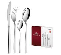 GERLACH ONDA MODERN CUTLERY SET 24 PIECES FOR 6 PERSONS GLOSS STAINLESS STEEL