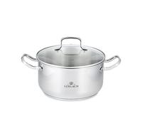 Gerlach Pot with a lid and Diameter of 24 cm and with Capacity of 4.5 l from Simple - G04-0332M-GAP8-01PU-S1S1-01, Silver