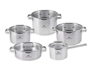 Gerlach Prestige Plus Pot Set, Silver, 10 El.