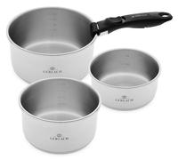 GERLACH SMART STEEL 4-PIECE COOKWARE SET SAUCEPANS 16/18/20 CM, POTS, HANDLE