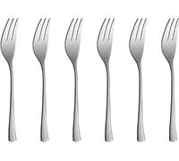 Gerlach Tunea Cake Fork Set for 6 People, Dishwasher Safe, Small Forks, Dessert Cutlery, Stainless Steel, Elegant Cutlery, Rustproof, 6 Pieces, Shiny Silver