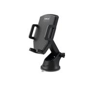 GERLAX Car Phone Holder, Suction Cup Mount, 360-Degree Rotation, One-Hand Operation Extendable Arm, Strong Grip