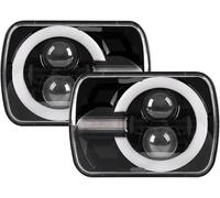 GERLJ Front Lights Headlamps Assembly for Dodge For Ramcharger For Ram for Pickup 1991 1992 1993 2pcs 7X6 5X7 Headlights