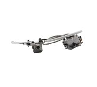GERLJ Motorcycle Brake Clutch Lever Motorcycle Front Rear Disc Brake Assembly for Honda Hydraulic Caliper Cylinder(Kit)