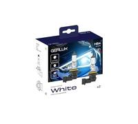 GERLUX HB4 Diamond White Halogen Headlight Bulbs 12V 51W P22D Twin Pack | Super white xenon-look beam, no HID conversion needed. E1 type approved, road legal fit. Fits cars, vans and 4x4s.