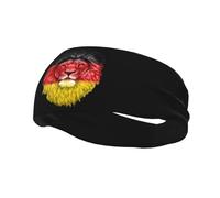 German American Flag Headbands for Women and Men | Breathable Fabric Keeps You Cool, Sweat Control Ensures Comfort, Stylish Fit For Running, Gym, And Yoga