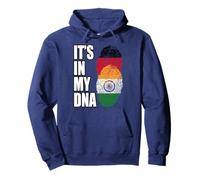 German And Indian Mix DNA Flag Heritage Pullover Hoodie