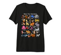 German Animals Alphabet A-Z ABC of the Animal World Premium T-Shirt