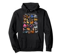 German animals alphabet A-Z ABC of the animal world Pullover Hoodie
