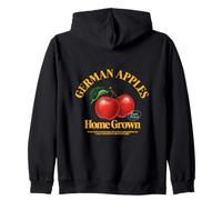 German Apples Home Grown Hand Picked Vintage Art Spring Zip Hoodie