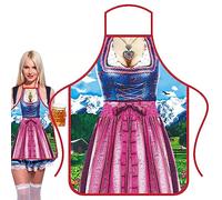 German Apron, Oktoberfest Print Oktoberfest Apron for Women, Leather Trousers Apron, Oktoberfest Bavarian Funny Apron for Kitchen, Cooking Aprons, Novelty